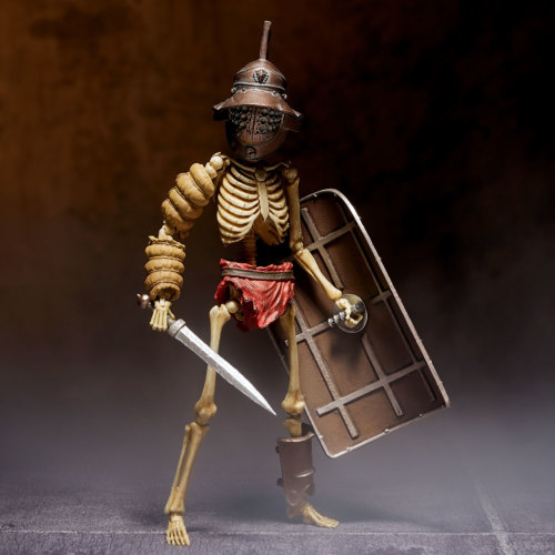  Takeya-style jizai okimono Fish helmet fighter Murmilow full color version