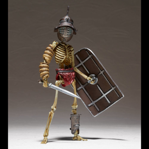  Takeya-style jizai okimono Fish helmet fighter Murmilow full color version