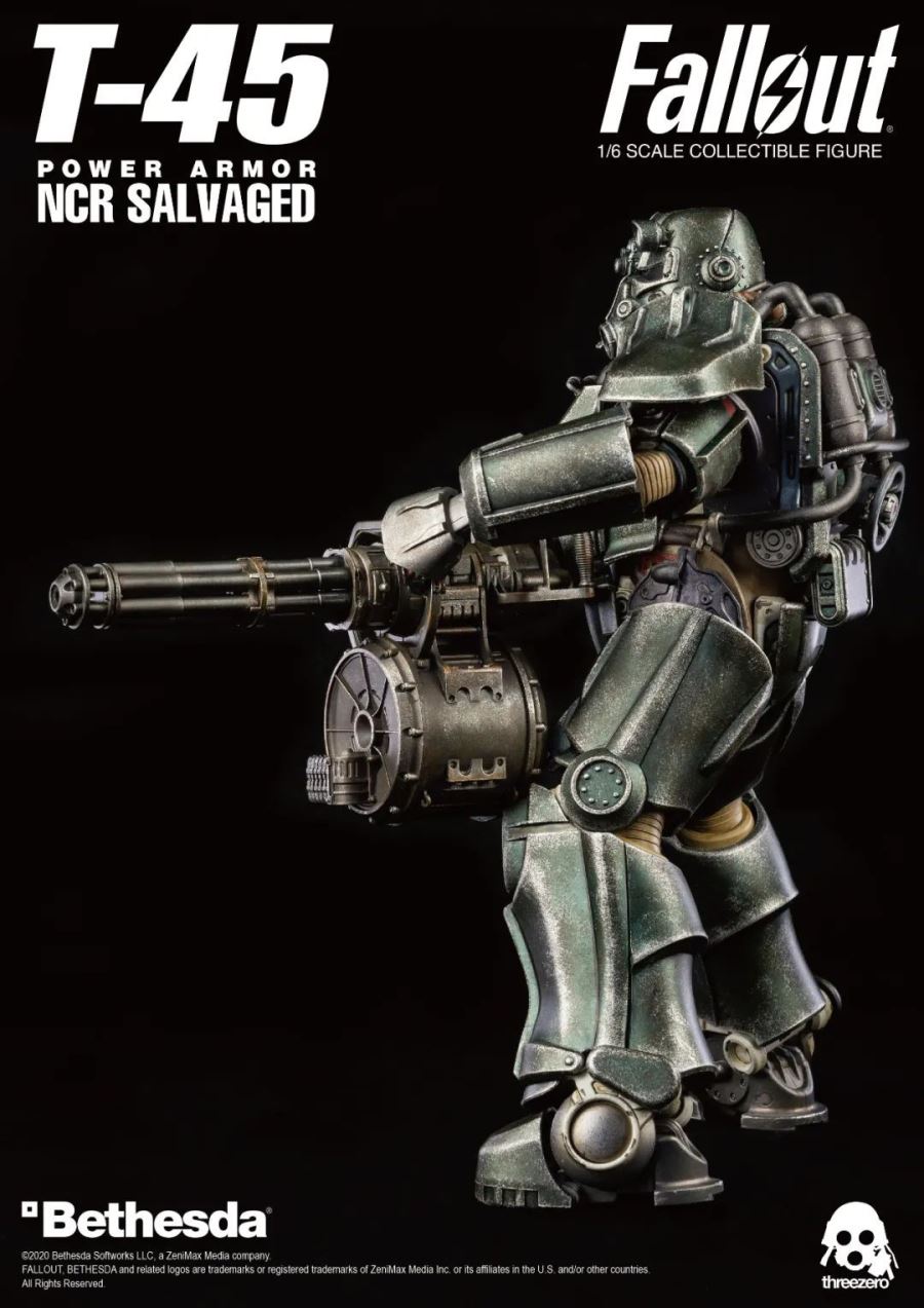 1/6 Fallout : T-45 NCR Rescue Power Armor NCR SALVAGED
