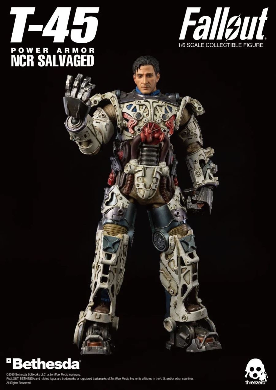 1/6 Fallout : T-45 NCR Rescue Power Armor NCR SALVAGED