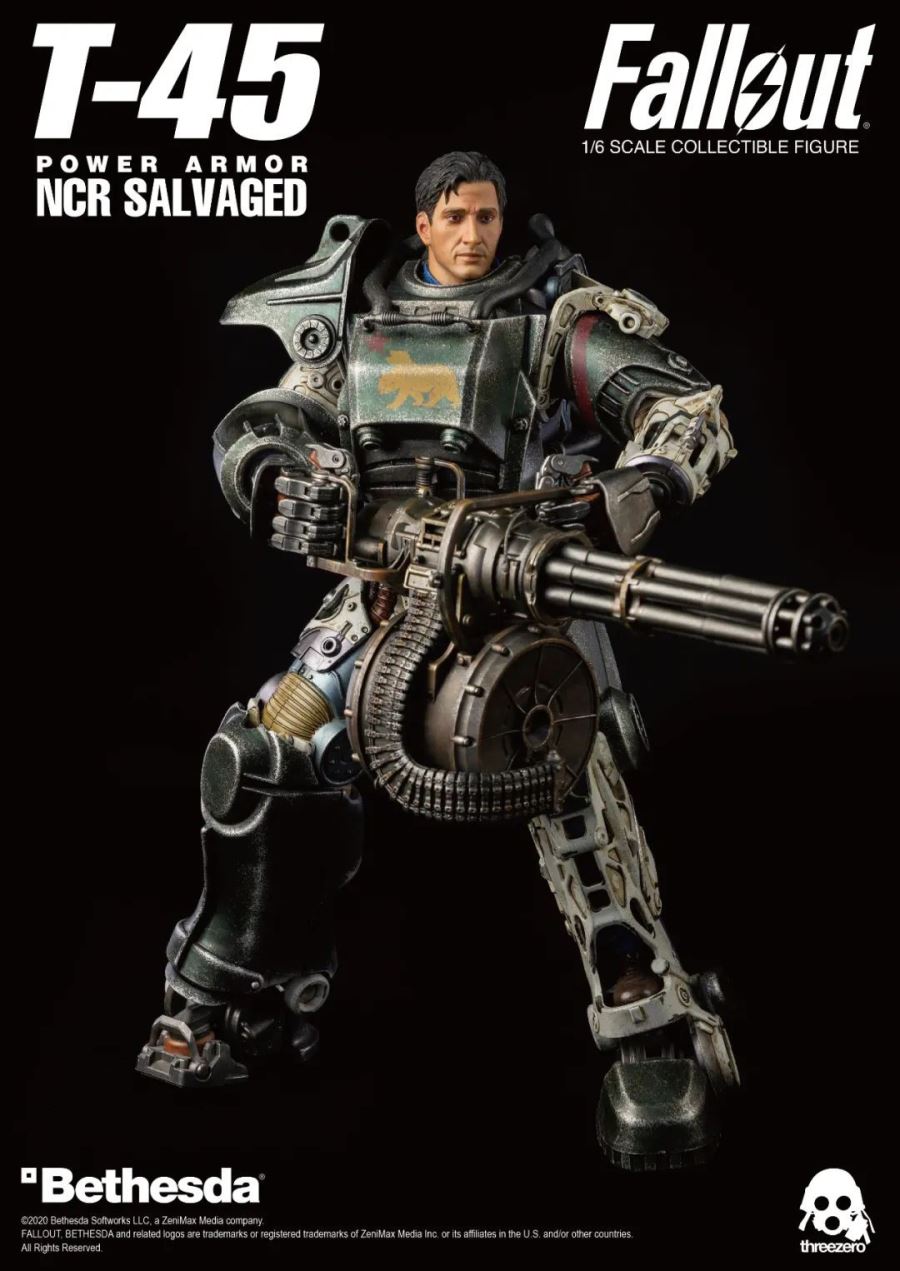 1/6 Fallout : T-45 NCR Rescue Power Armor NCR SALVAGED