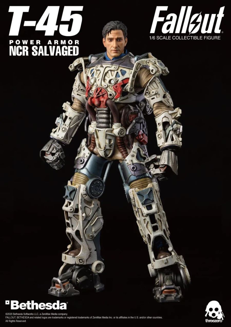 1/6 Fallout : T-45 NCR Rescue Power Armor NCR SALVAGED