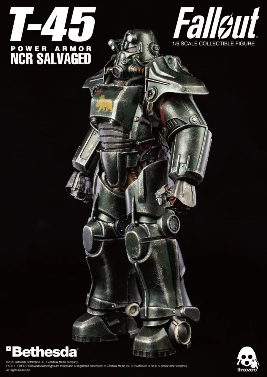 1/6 Fallout : T-45 NCR Rescue Power Armor NCR SALVAGED