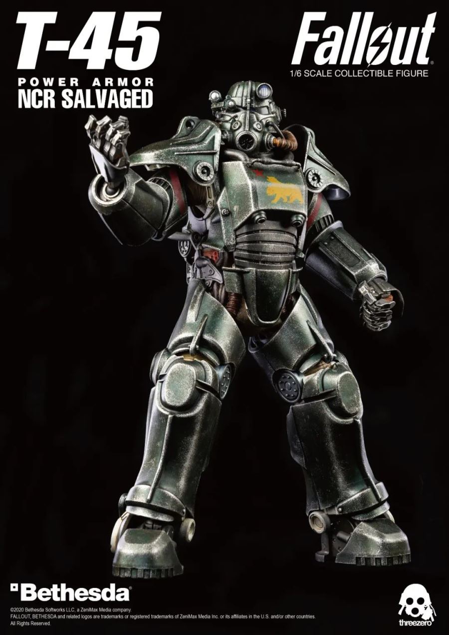 1/6 Fallout : T-45 NCR Rescue Power Armor NCR SALVAGED