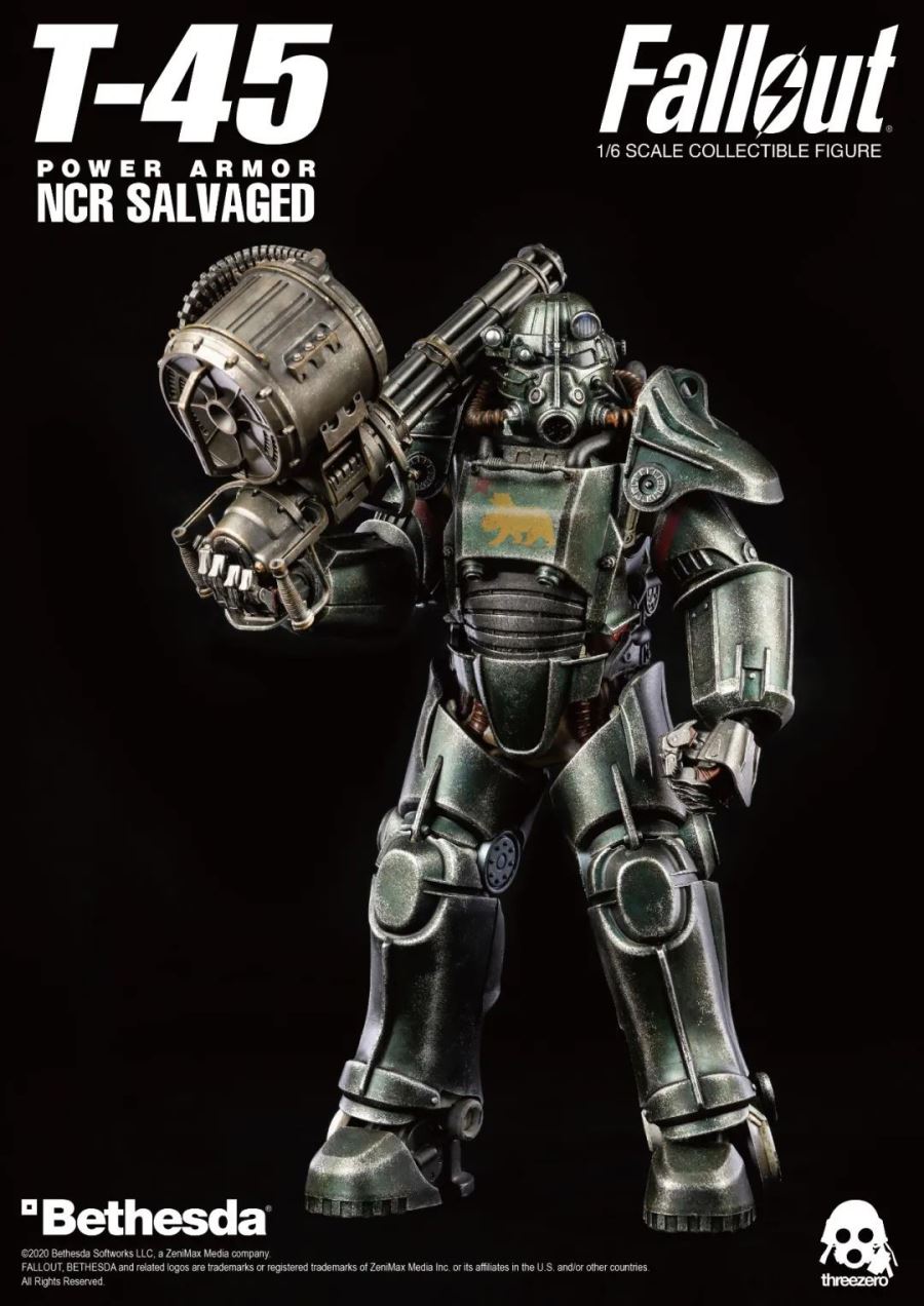 1/6 Fallout : T-45 NCR Rescue Power Armor NCR SALVAGED