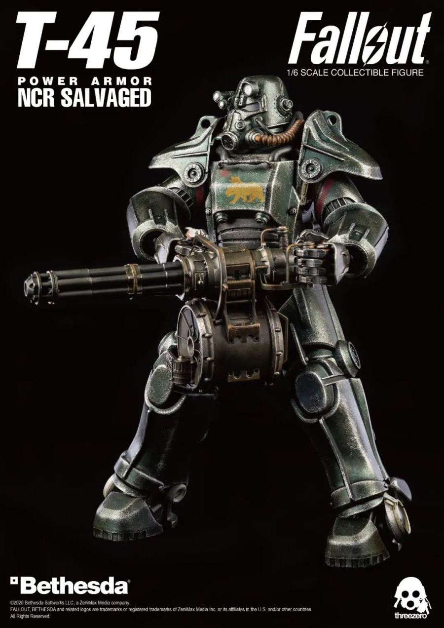 1/6 Fallout : T-45 NCR Rescue Power Armor NCR SALVAGED
