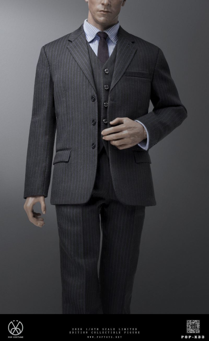 1/6 Series-High-definition POP-X32 men's striped suits