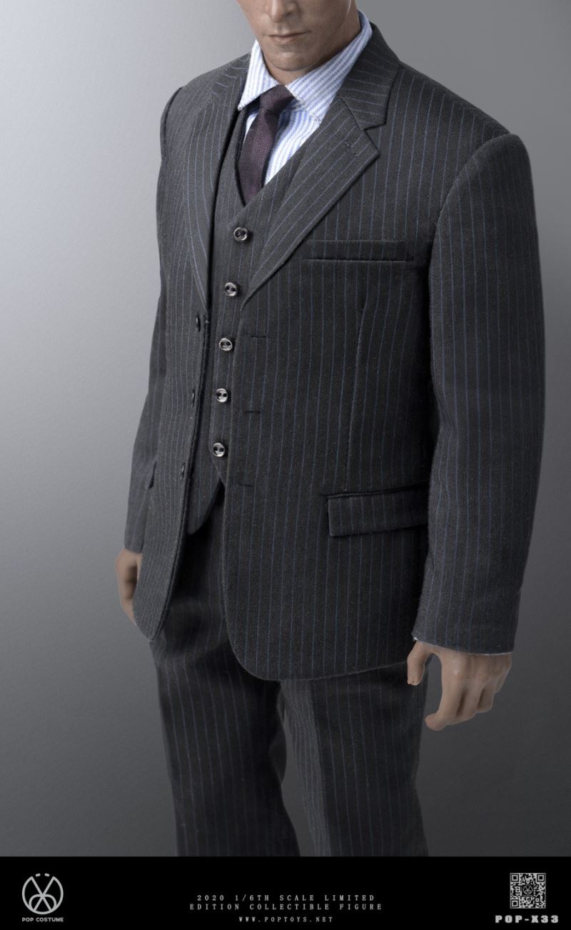 1/6 Series-High-definition POP-X32 men's striped suits
