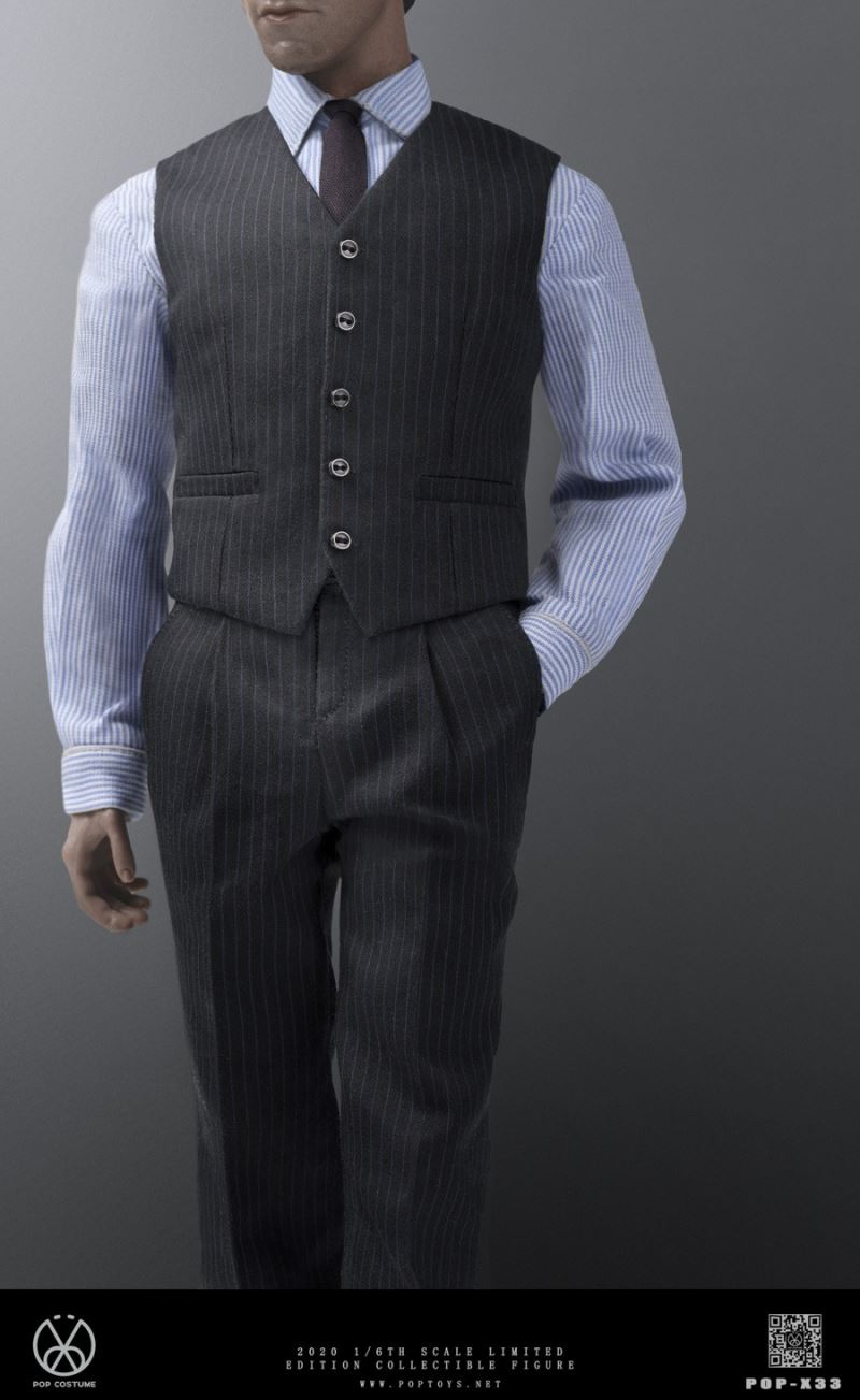 1/6 Series-High-definition POP-X32 men's striped suits