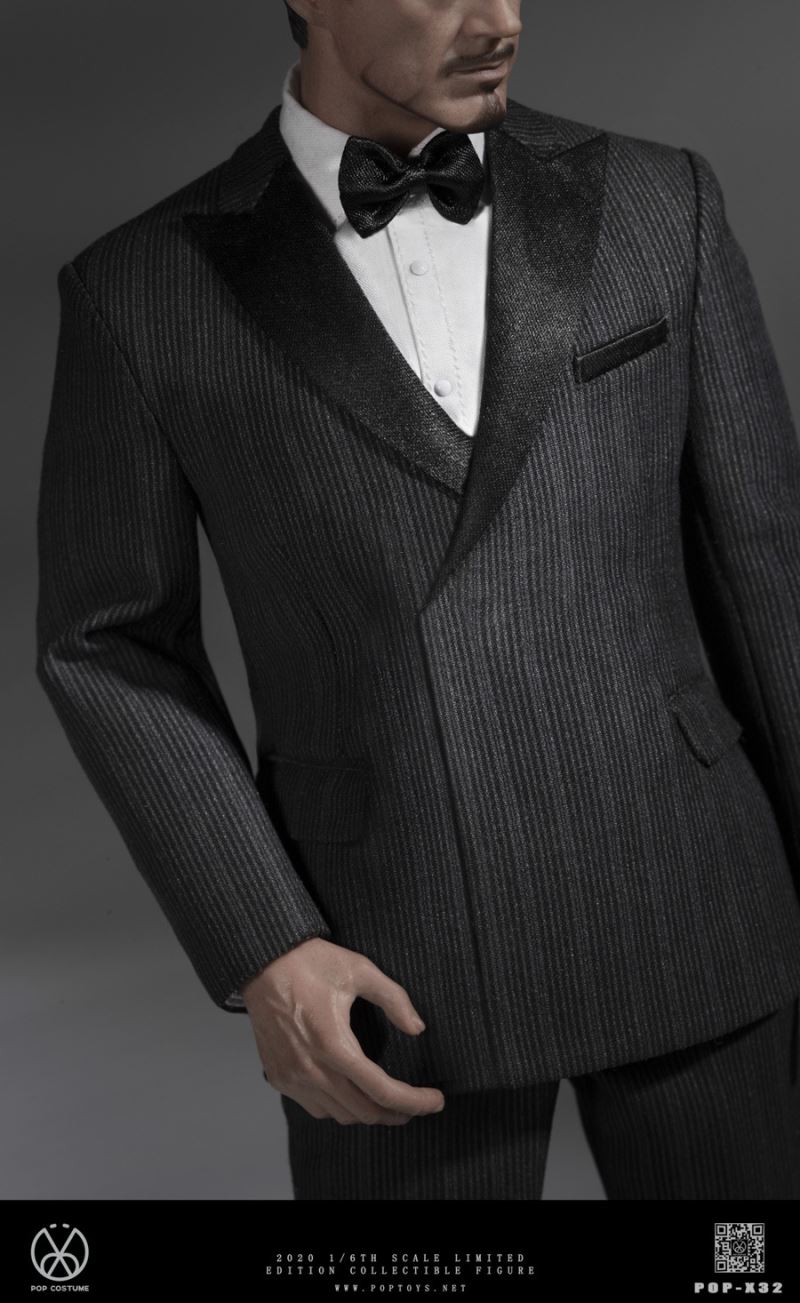 1/6 Series-High-definition POP-X32 men's striped suits
