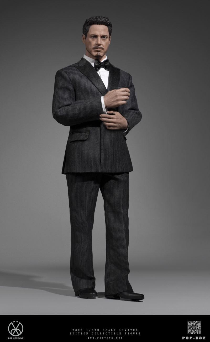 1/6 Series-High-definition POP-X32 men's striped suits