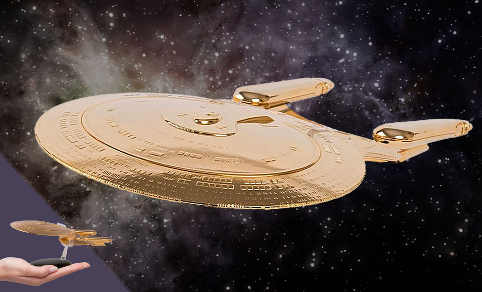 U.S.S. Enterprise NCC-1701-D (XL Gold)