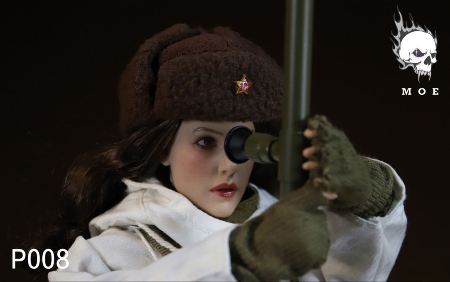 1/6 WW2 WW2 Soviet snow camouflage female sniper suit