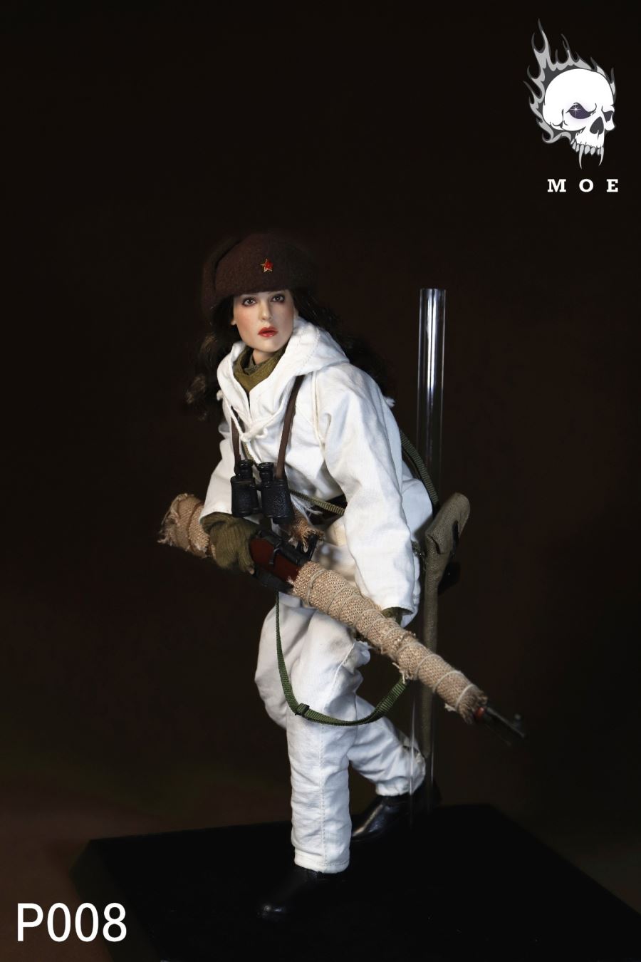 1/6 WW2 WW2 Soviet snow camouflage female sniper suit