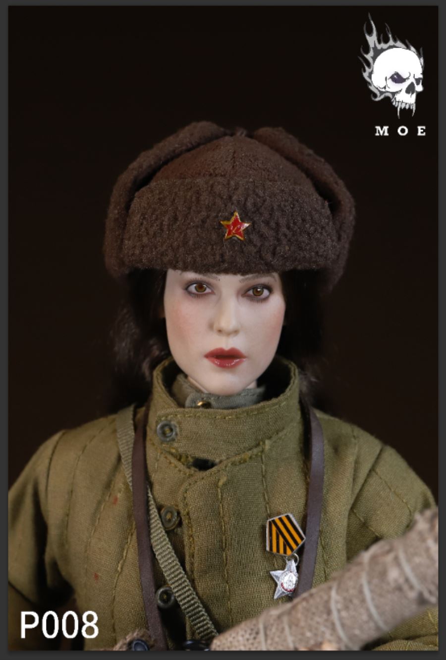 1/6 WW2 WW2 Soviet snow camouflage female sniper suit