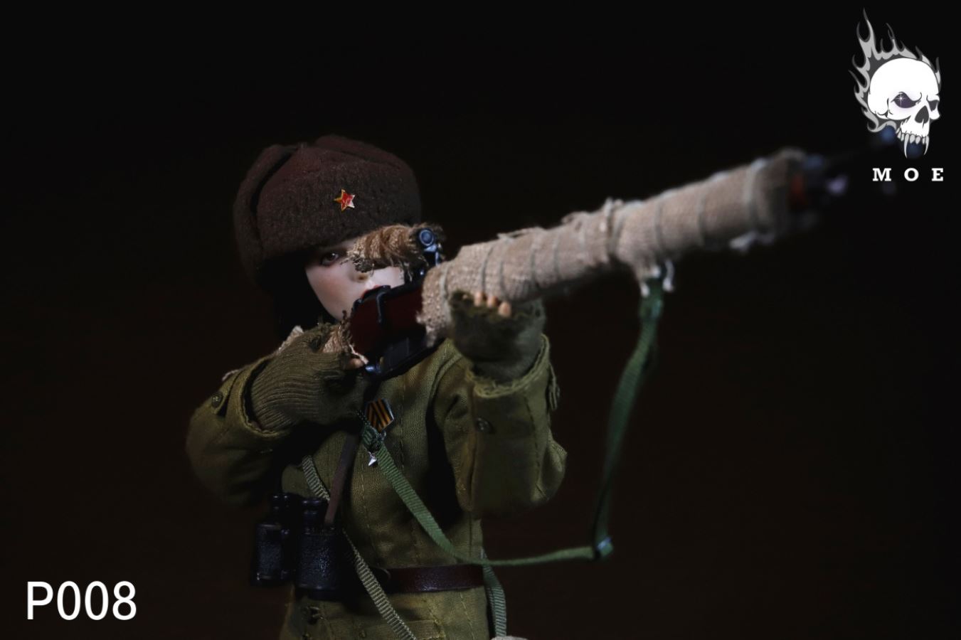 1/6 WW2 WW2 Soviet snow camouflage female sniper suit