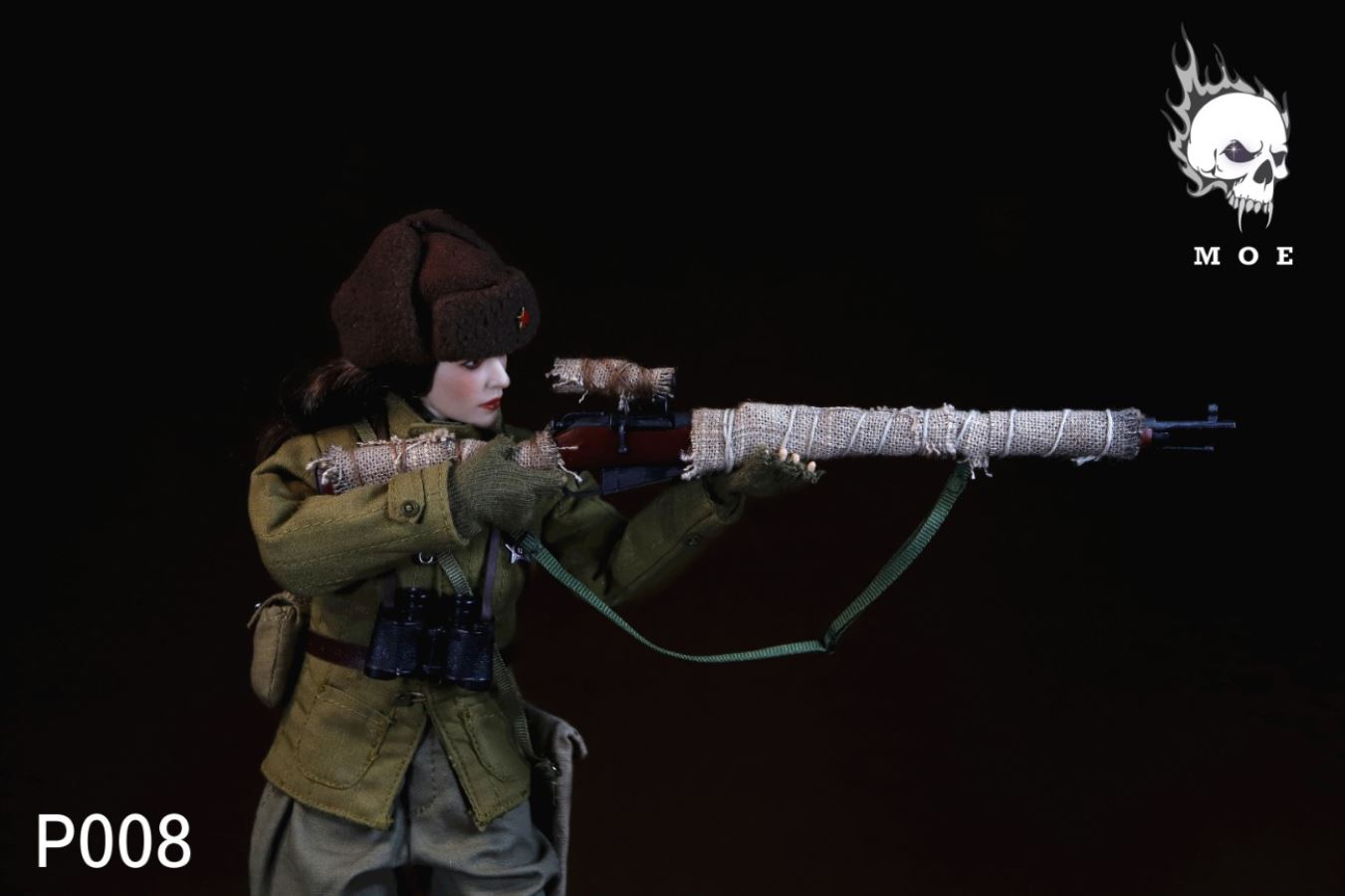 1/6 WW2 WW2 Soviet snow camouflage female sniper suit