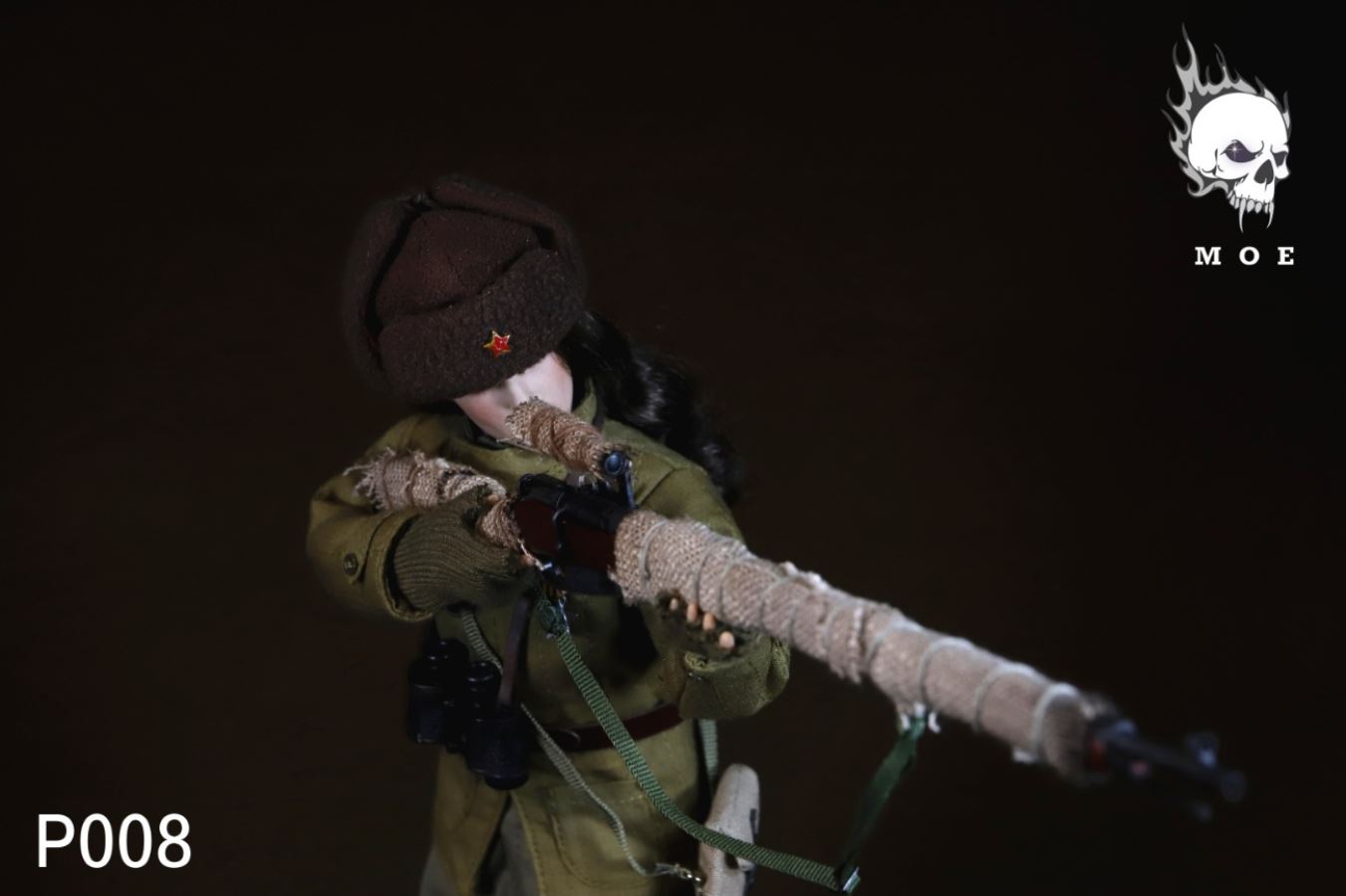 1/6 WW2 WW2 Soviet snow camouflage female sniper suit