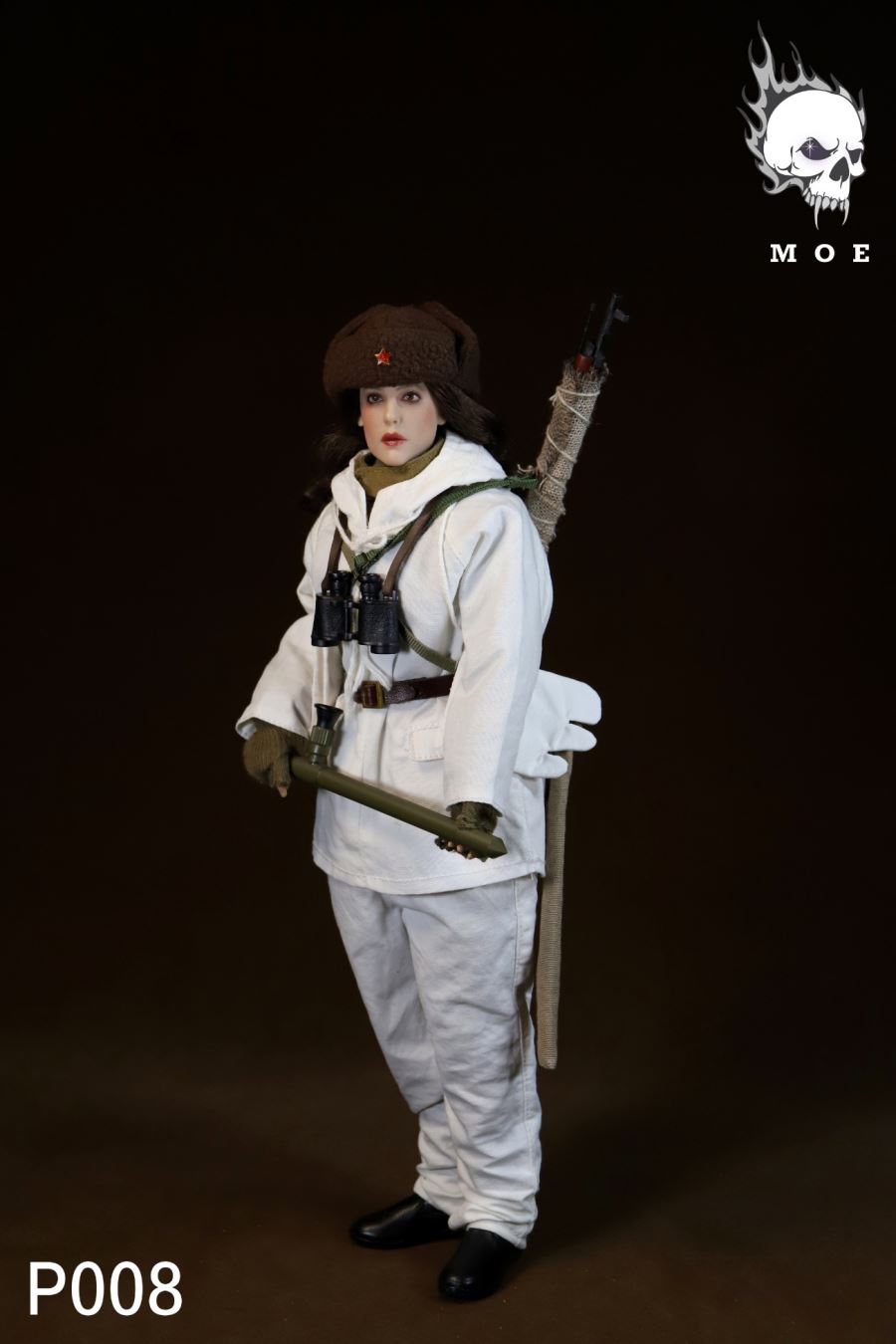 1/6 WW2 WW2 Soviet snow camouflage female sniper suit