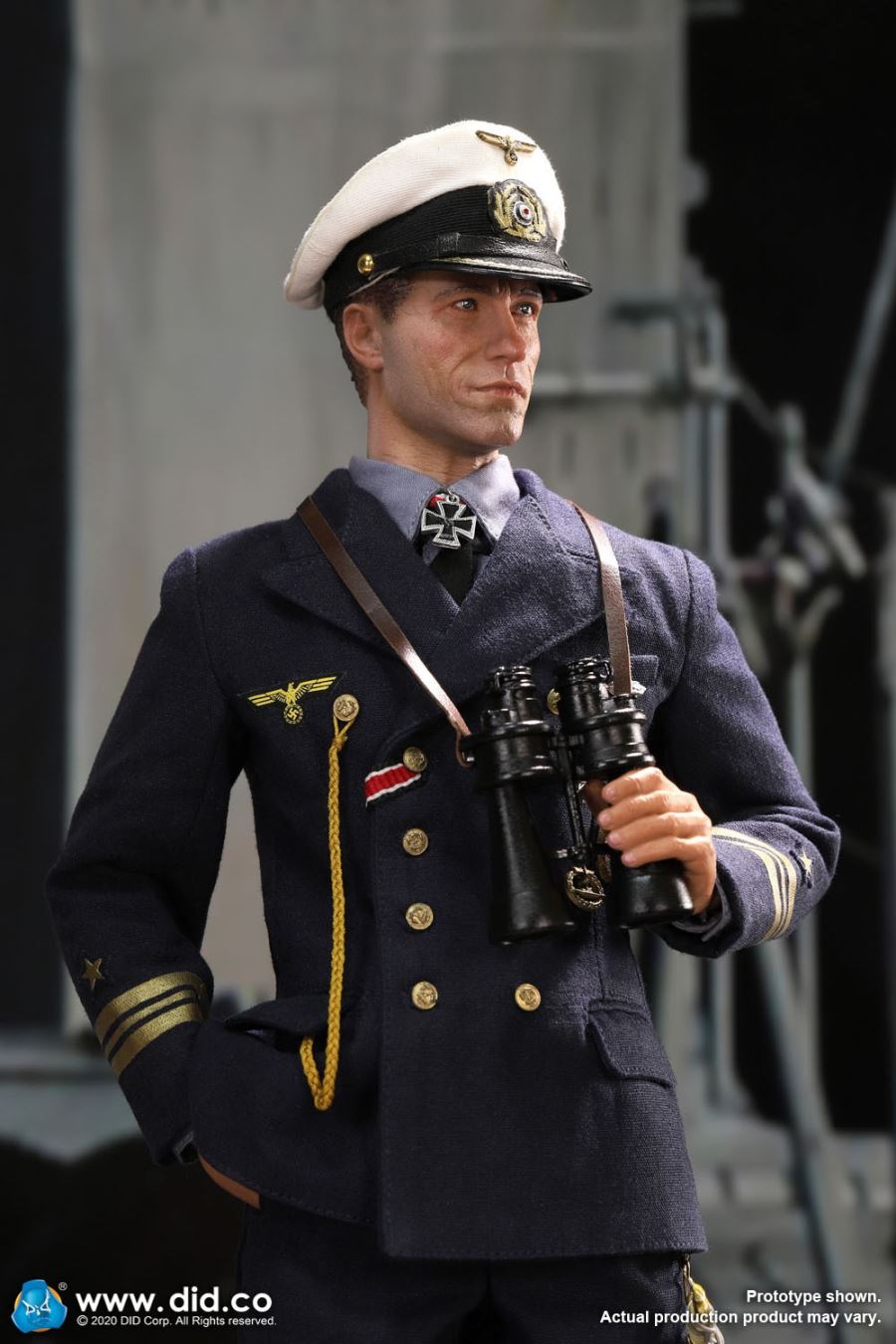 1/6 German U-boat periscope scene set of World War II [with new head sculpture] (#E60058)