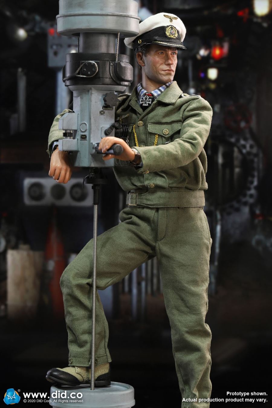 1/6 German U-boat periscope scene set of World War II [with new head sculpture] (#E60058)