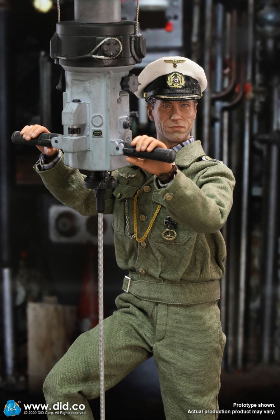 1/6 German U-boat periscope scene set of World War II [with new head sculpture] (#E60058)