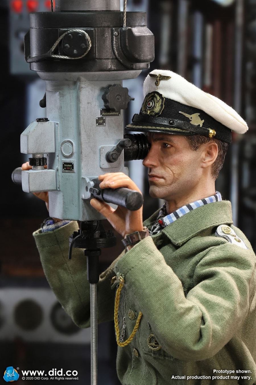 1/6 German U-boat periscope scene set of World War II [with new head sculpture] (#E60058)