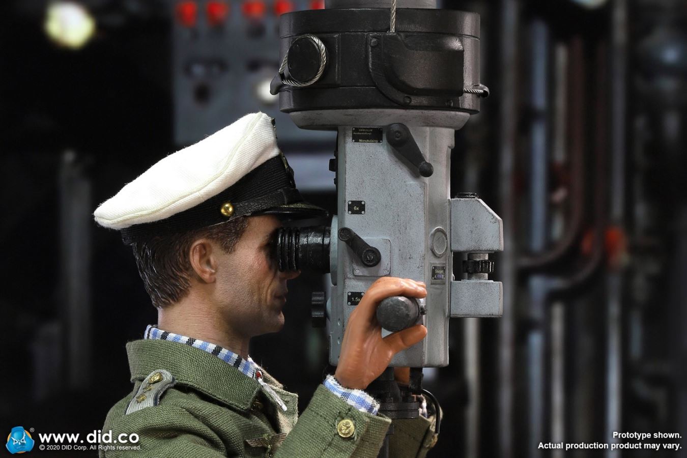 1/6 German U-boat periscope scene set of World War II [with new head sculpture] (#E60058)