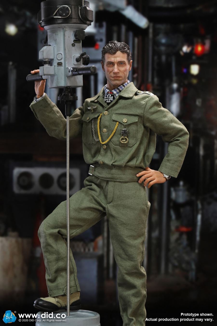 1/6 German U-boat periscope scene set of World War II [with new head sculpture] (#E60058)