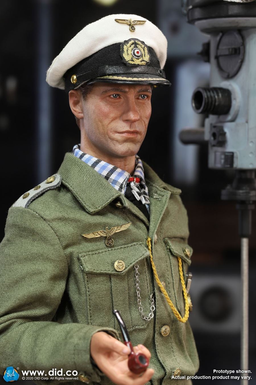 1/6 German U-boat periscope scene set of World War II [with new head sculpture] (#E60058)