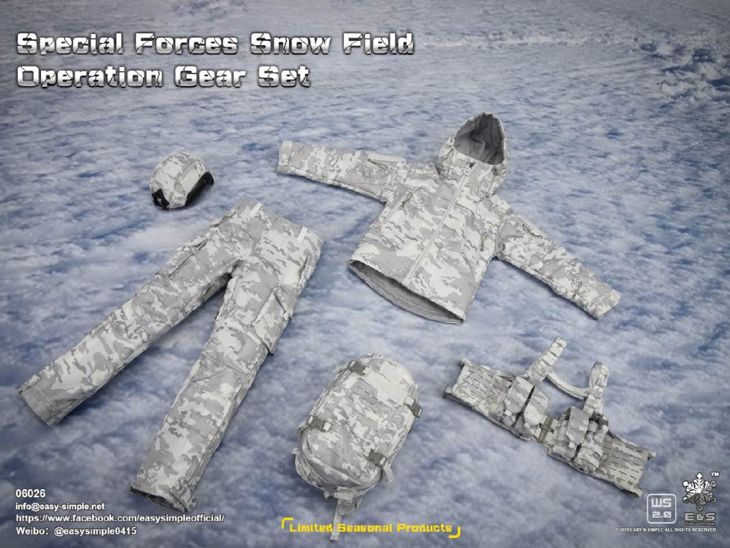 Special Forces Snow Field Operation Gear Set special season limited edition
