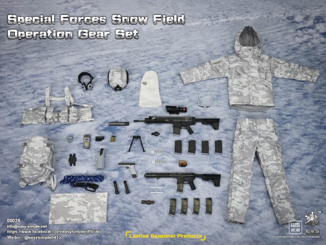 Special Forces Snow Field Operation Gear Set special season limited edition