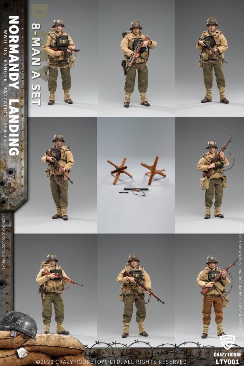 1/12 Normandy Landing WWII US Army Suit