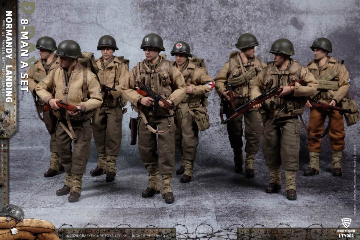 1/12 Normandy Landing WWII US Army Suit