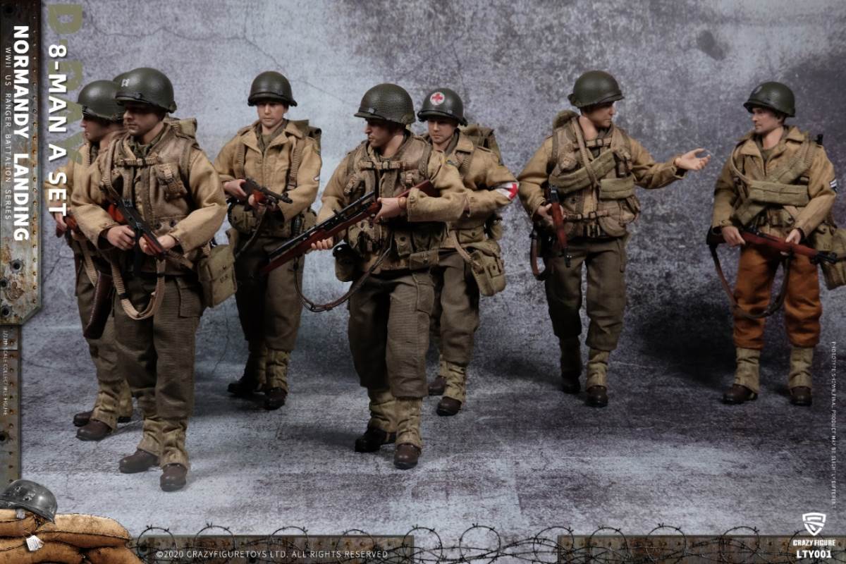 1/12 Normandy Landing WWII US Army Suit