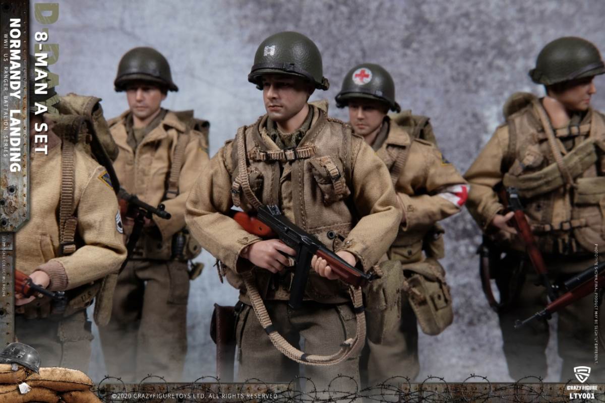 1/12 Normandy Landing WWII US Army Suit