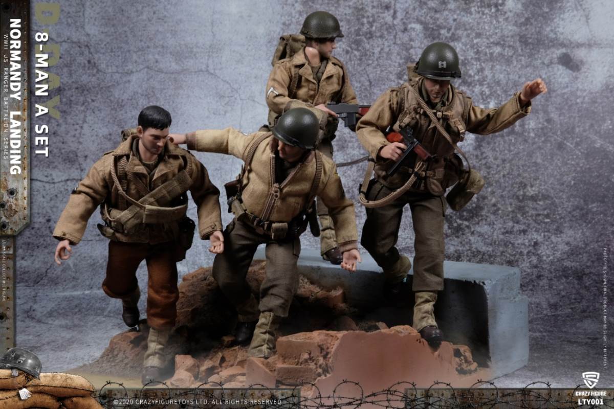 1/12 Normandy Landing WWII US Army Suit