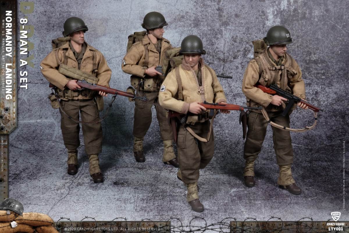 1/12 Normandy Landing WWII US Army Suit