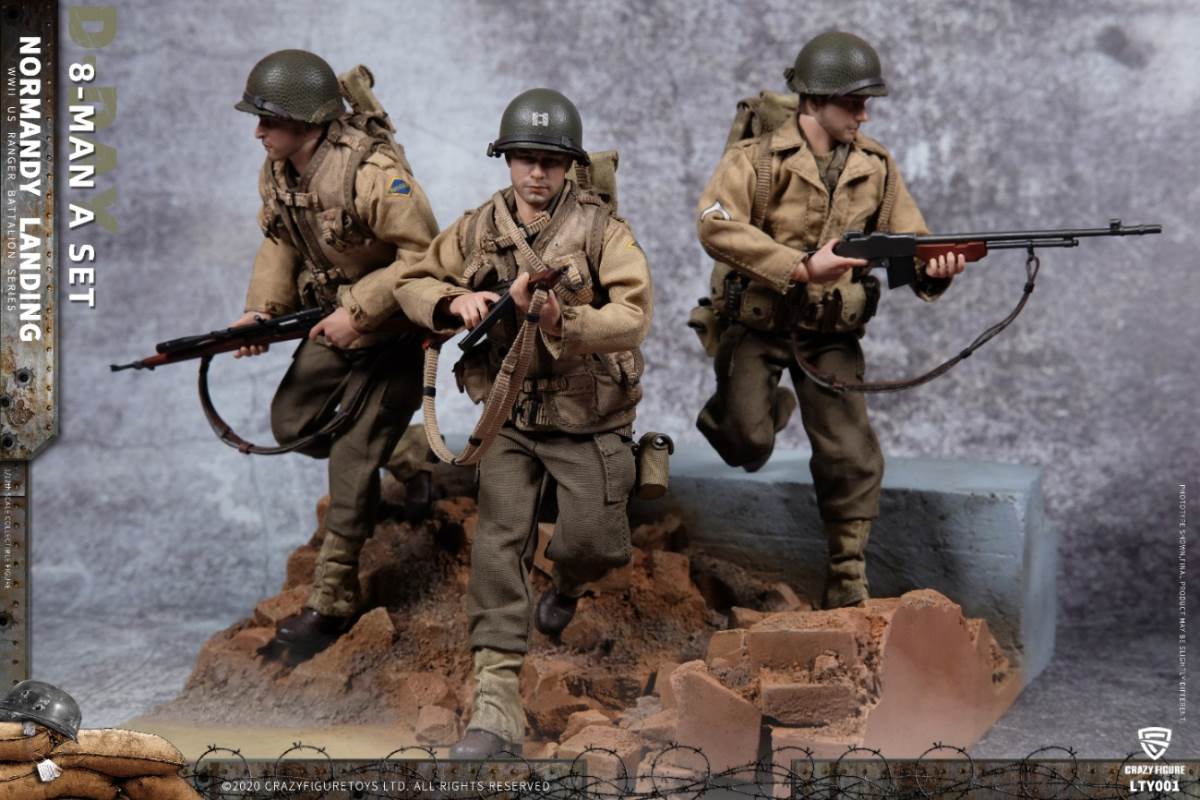 1/12 Normandy Landing WWII US Army Suit