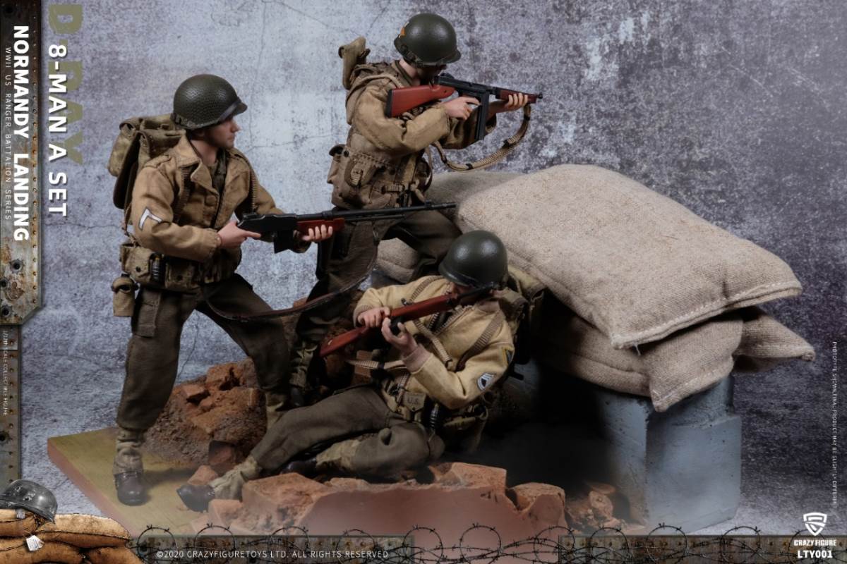 1/12 Normandy Landing WWII US Army Suit