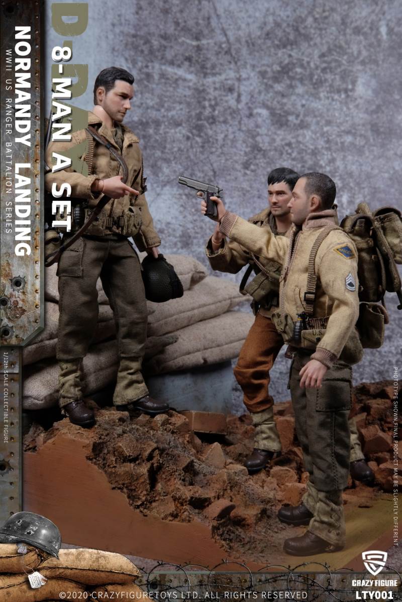 1/12 Normandy Landing WWII US Army Suit