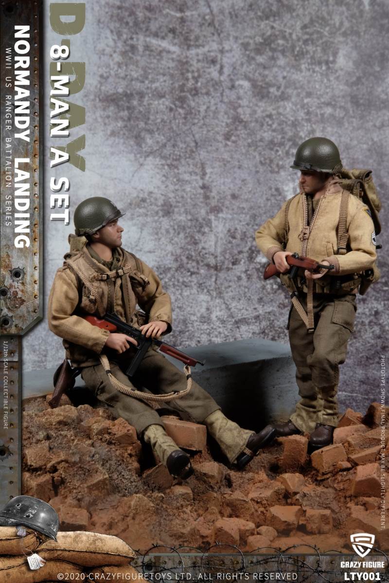 1/12 Normandy Landing WWII US Army Suit