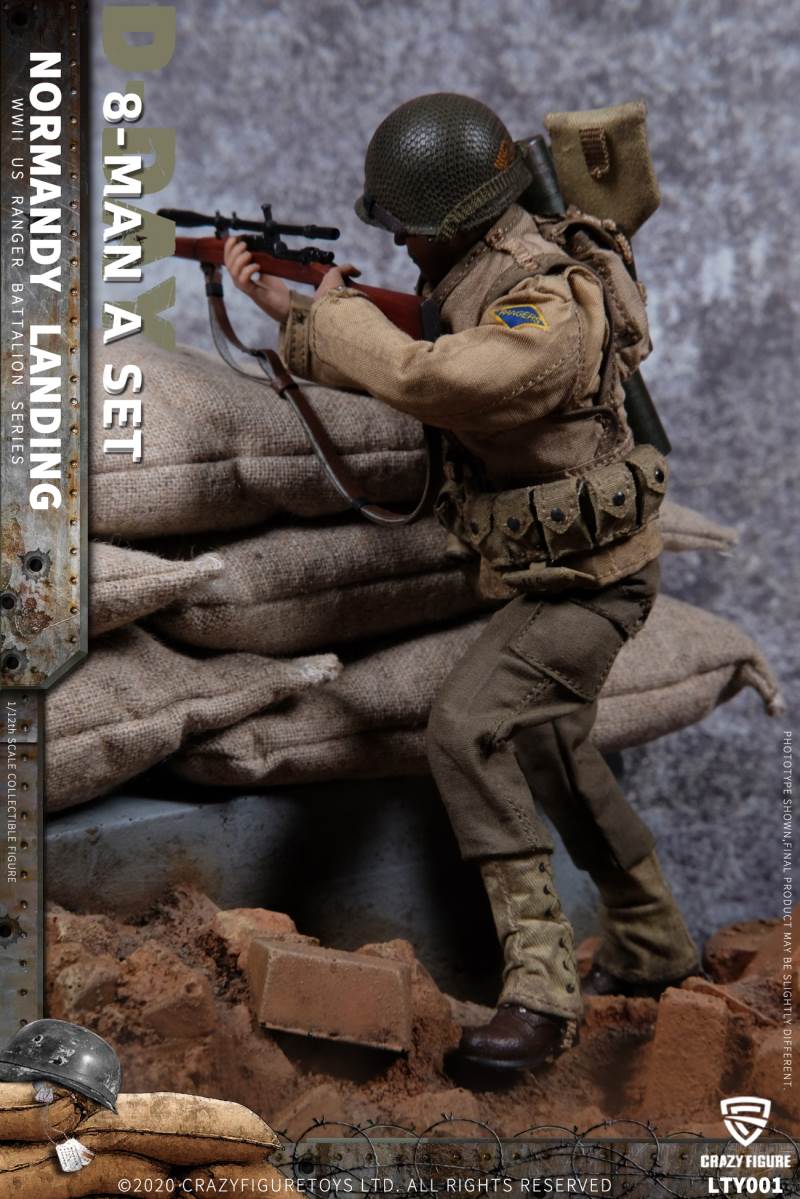 1/12 Normandy Landing WWII US Army Suit
