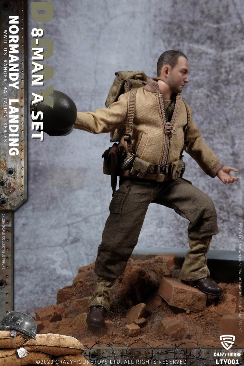 1/12 Normandy Landing WWII US Army Suit