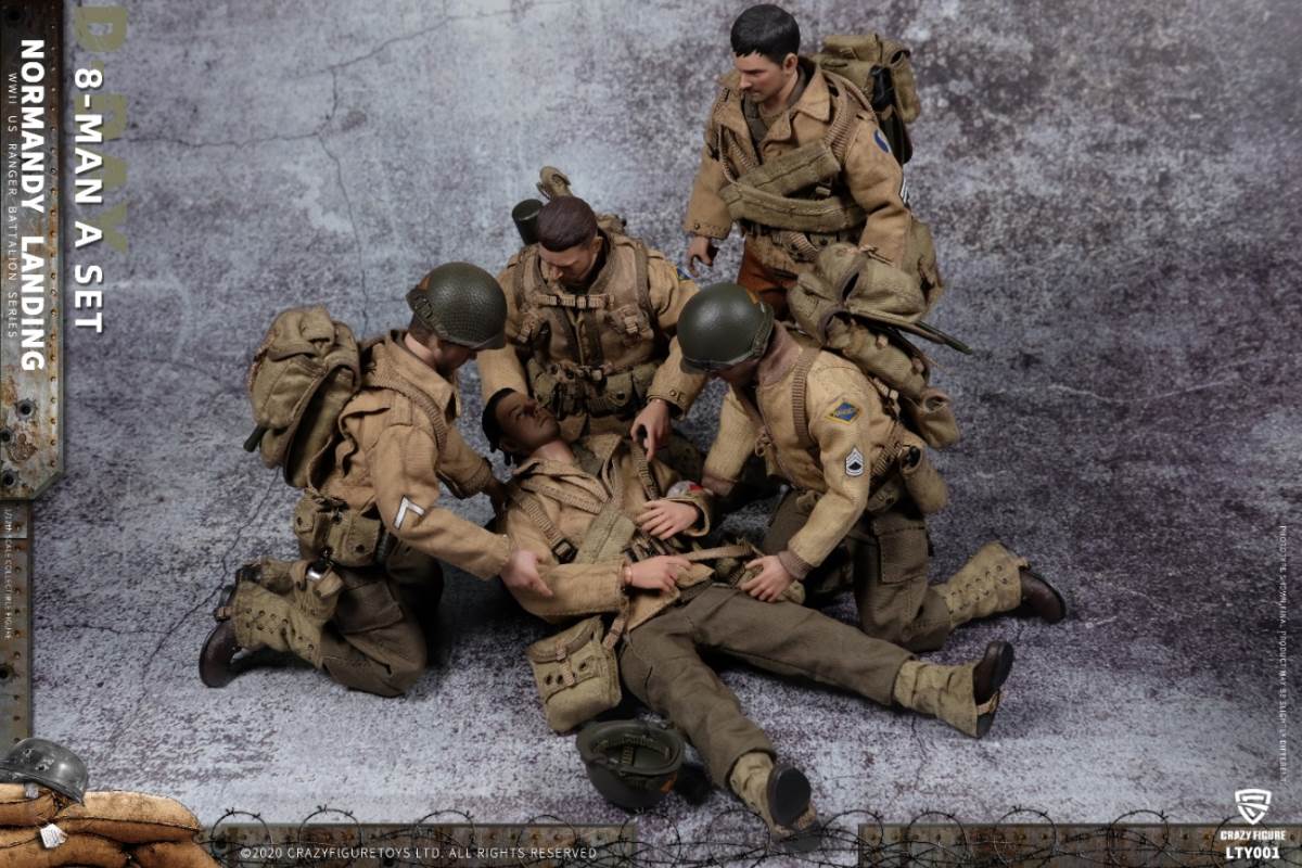 1/12 Normandy Landing WWII US Army Suit