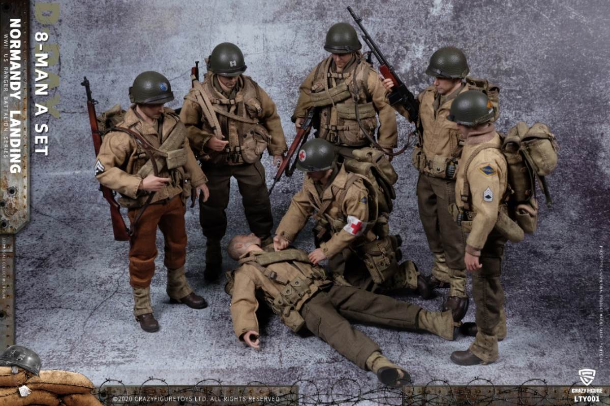 1/12 Normandy Landing WWII US Army Suit