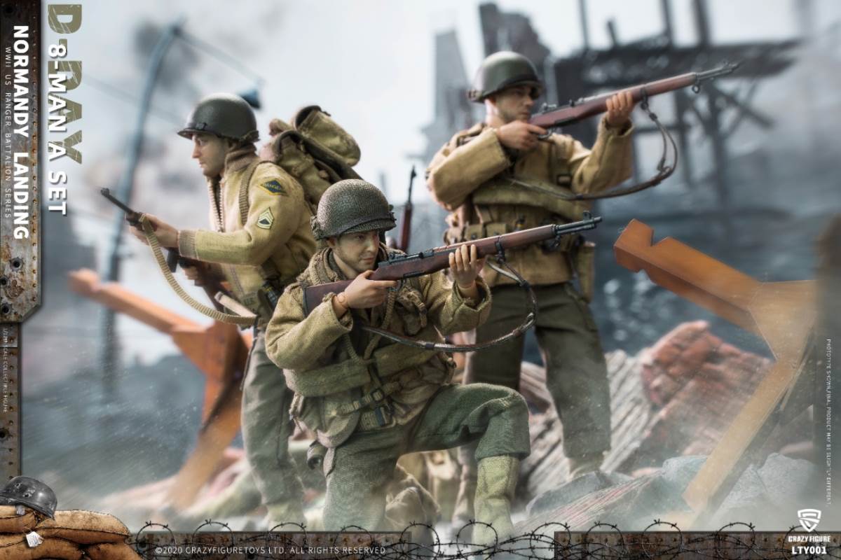 1/12 Normandy Landing WWII US Army Suit