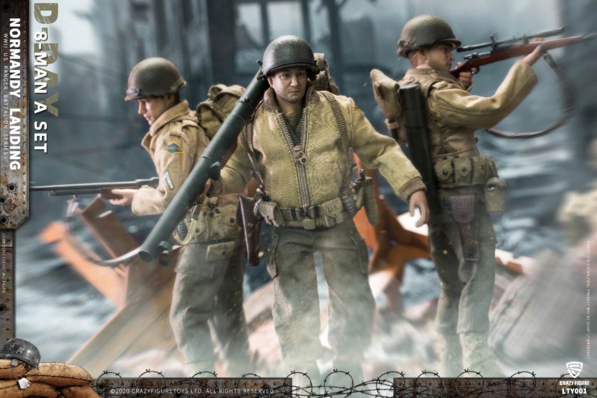 1/12 Normandy Landing WWII US Army Suit