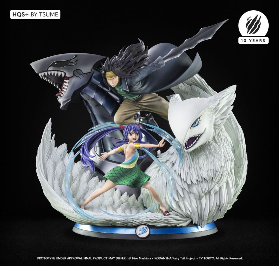 Tsume: Gajeel and Wendy in the new HQS + statue from - Fairy Tail