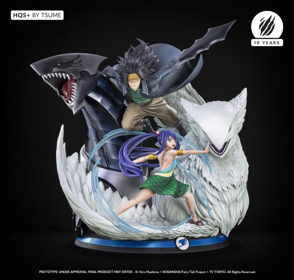 Tsume: Gajeel and Wendy in the new HQS + statue from - Fairy Tail
